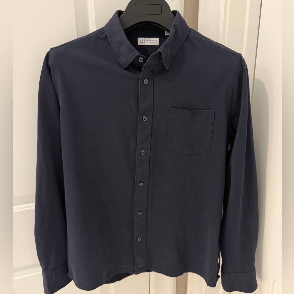7 Diamonds Oxford Stretch Shirt, Medium